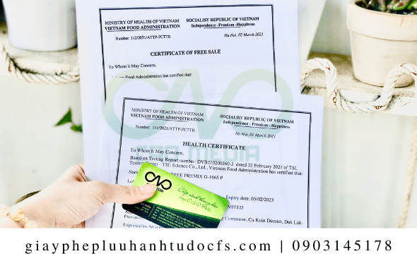 Xin giấy chứng nhận health certificate cho bánh trung thu thập cẩm