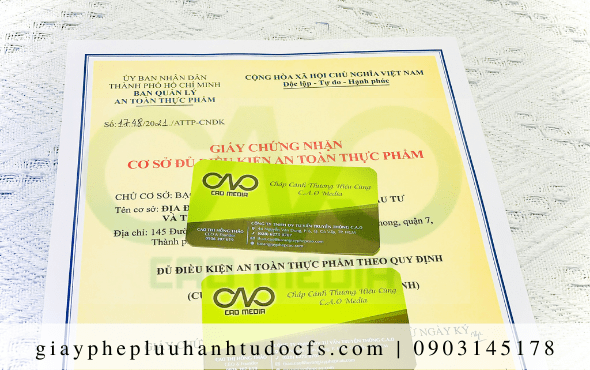 Quy trình xin giấy chứng nhận an toàn thực phẩm cho thịt heo xay đóng hộp tại C.A.O Media