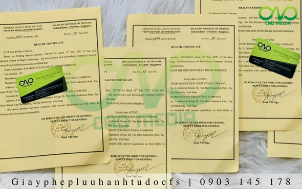 Xin giấy chứng nhận Y Tế (Health Certificate) cho sầu riêng sấy giòn để xuất khẩu được thực hiện tại C.A.O Media