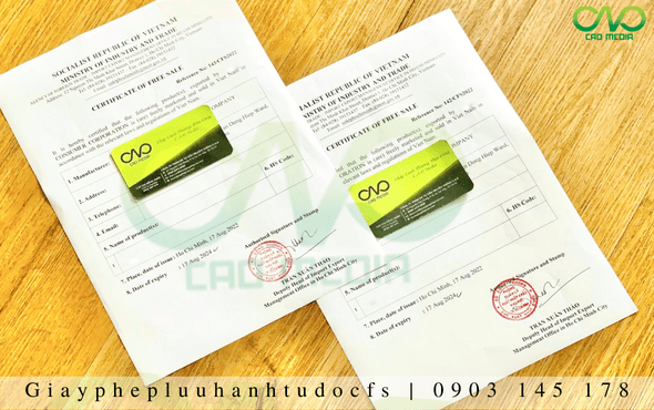 Giấy chứng nhận lưu hành tự do (CFS - Certificate Of Free Sale) cho mít sấy đóng hộp thực hiện trong thời gian bao lâu?
