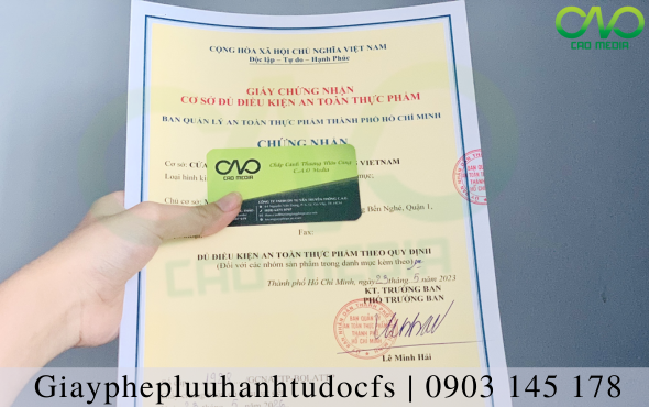 Hồ sơ, thủ tục xin giấy chứng nhận ATTP tại Thành phố Hồ Chí Minh