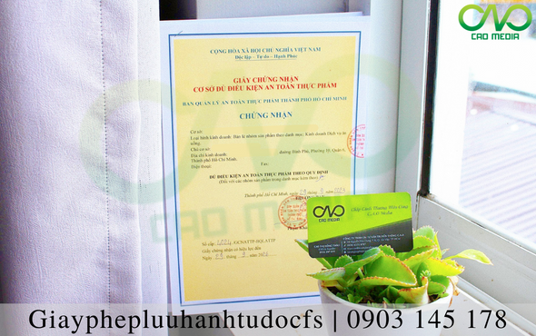Xin giấy phép an toàn thực phẩm cho quán mì vịt tiềm tại TPHCM