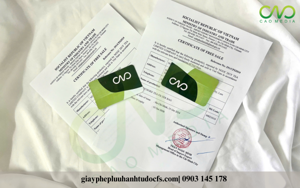 Giấy chứng nhận lưu hành tự do