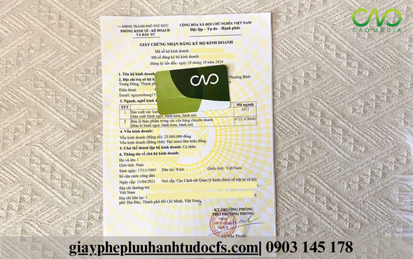 THỦ TỤC MỞ HỘ KINH DOANH TRÀ TRÁI CÂY