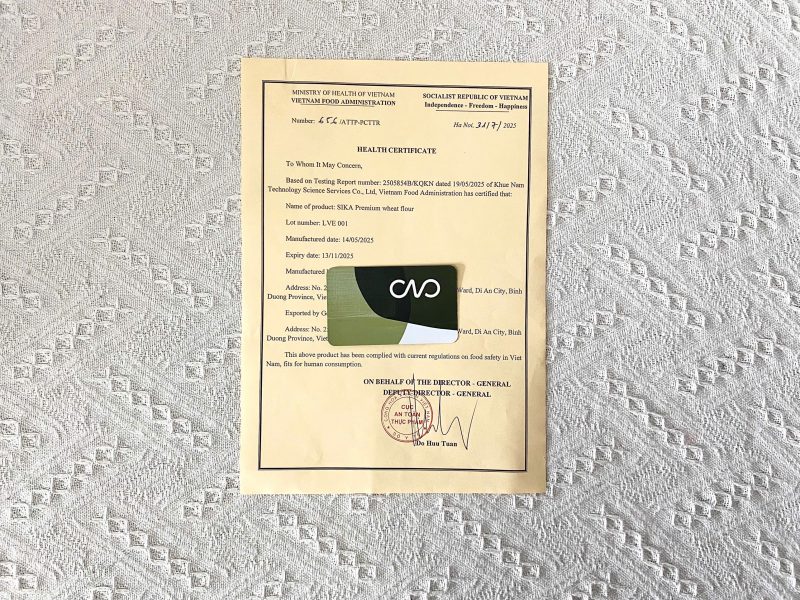Quy trình thủ tục xin giấy chứng nhận Health Certificate tại Sở Công Thương sau tháng 7/2025